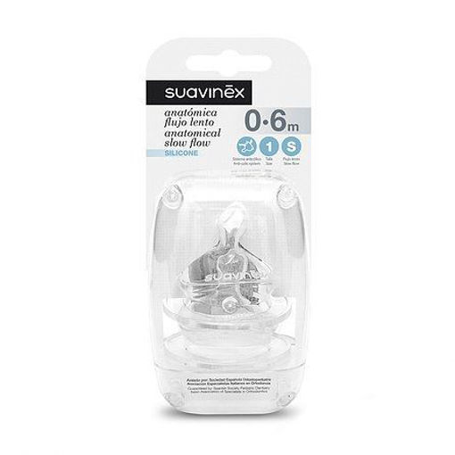Picture of SUAVINEX SILICONE ANATOMICAL TEAT 1S 0-6M